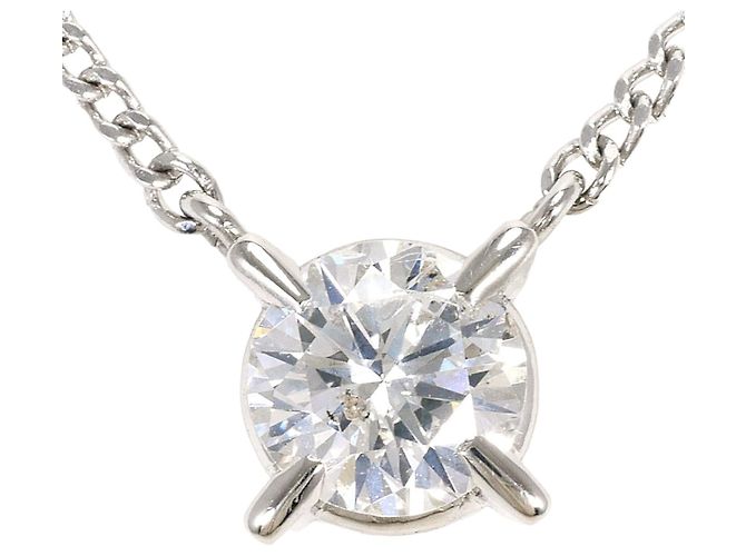Autre Marque Platin-Halskette mit Diamant