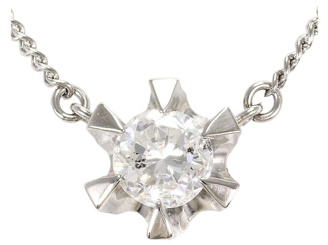 Autre Marque Platin-Halskette PT850 mit Diamant