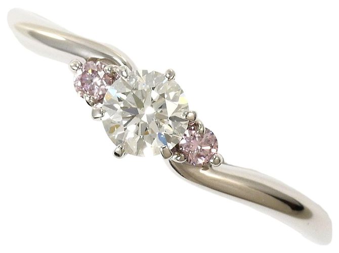 Autre Marque PT900 Platin-Ehering mit Diamant