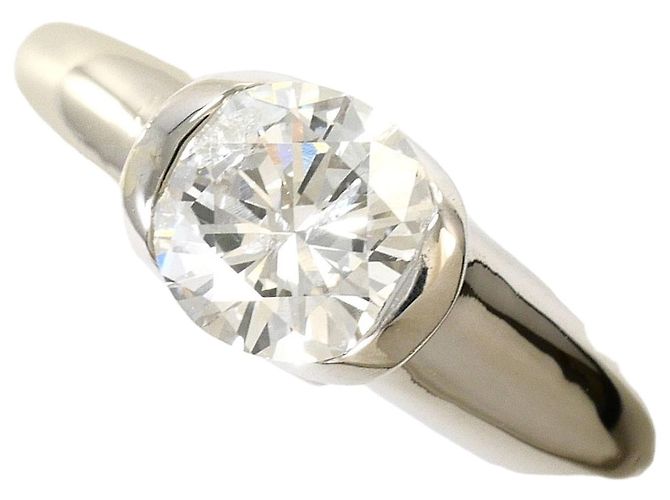 Autre Marque PT900 Platin-Bandring mit 0.68ct Diamant