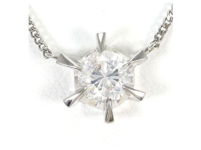 Autre Marque Colar de platina PT850 com diamante