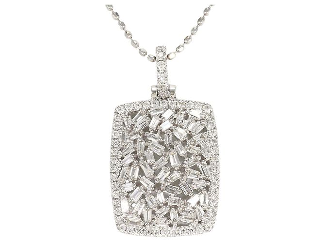 Autre Marque Collana in oro bianco 18K e diamanti D'oro