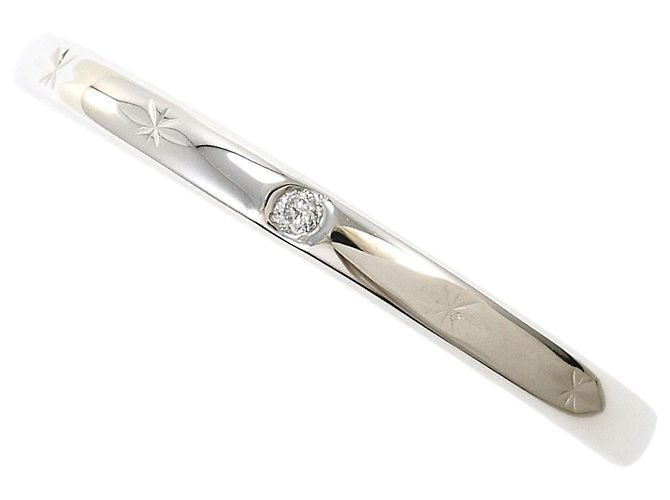 Autre Marque Eleganter Diamant-Bandring aus 18K Weißgold Golden
