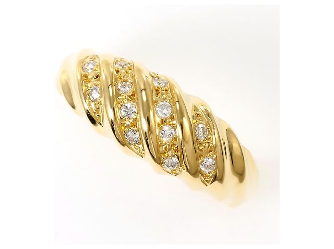 Autre Marque Ehering aus 18K Gelbgold mit Diamant Golden