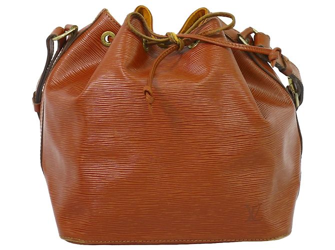 Louis Vuitton Petit Noe Epi Leather Medium Brown