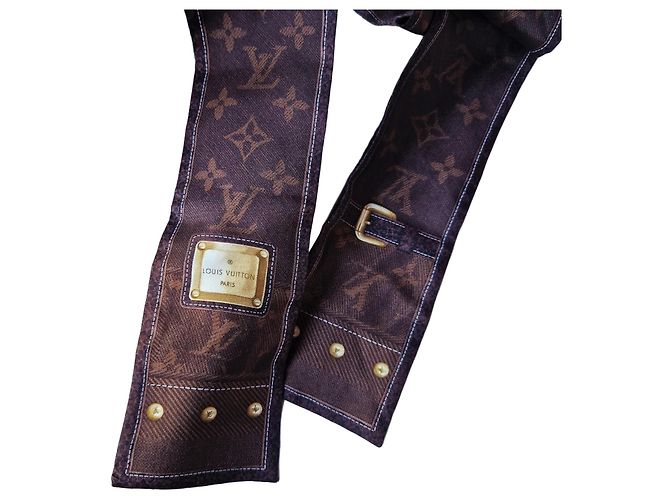 Foulard Louis Vuitton Monogram Marrone