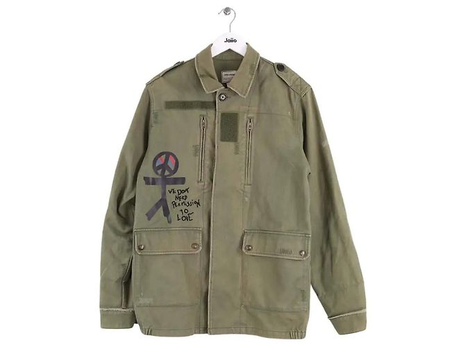 Zadig & Voltaire Khaki Jacke aus Baumwolle Gr. M