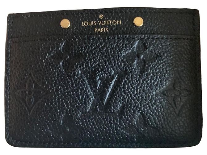 Louis Vuitton Monogram Empreinte Kartenetui Schwarz