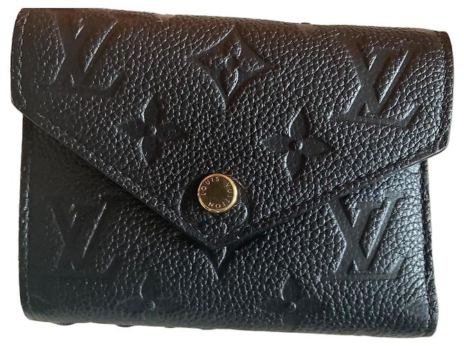 Louis Vuitton Portafoglio Compatto Monogram Empreinte Nero