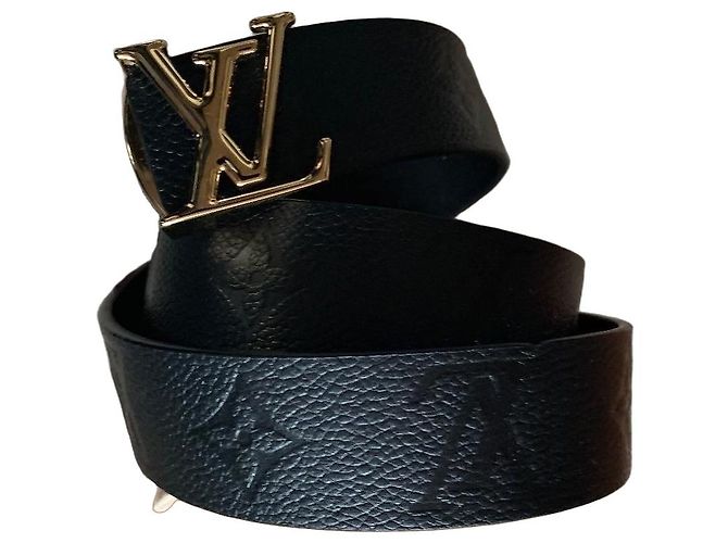Cinturón Louis Vuitton Initiales Monogram Negro