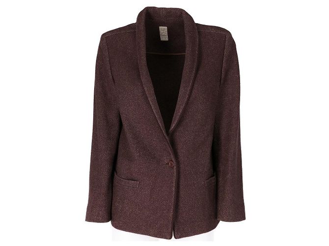 Blazer Basile em mistura de seda e lã castanho Marrom