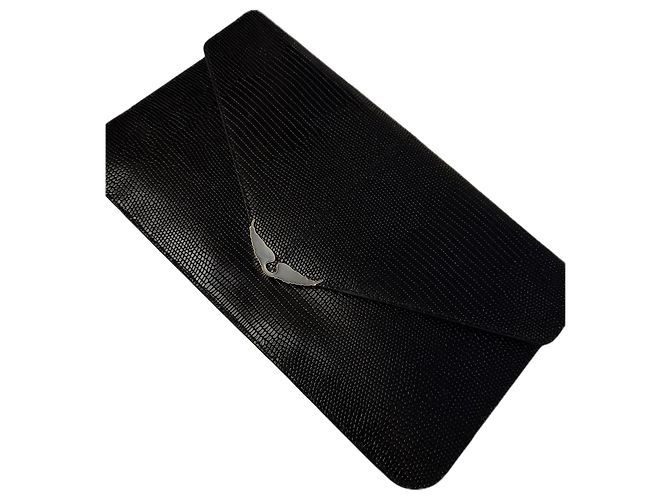 Zadig & Voltaire Pochette in pelle nera Nero