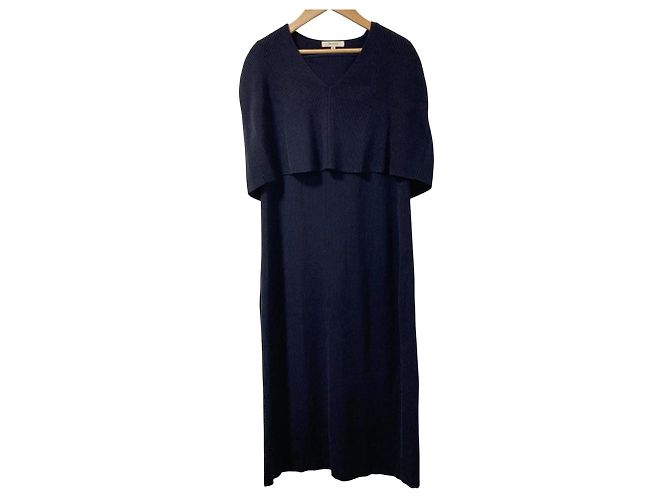 Autre Marque Vestido de malha de lã EPOCA Azul Azul marinho