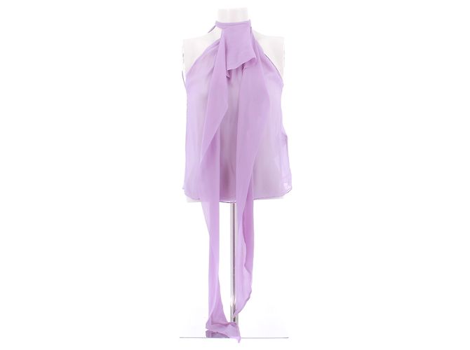 Autre Marque SAINT LAURENT Seidentop lila