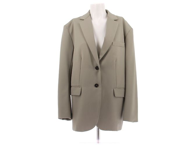 Anine Bing Khaki Wool Suit