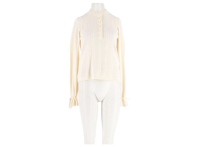 SéZane White Wool Top