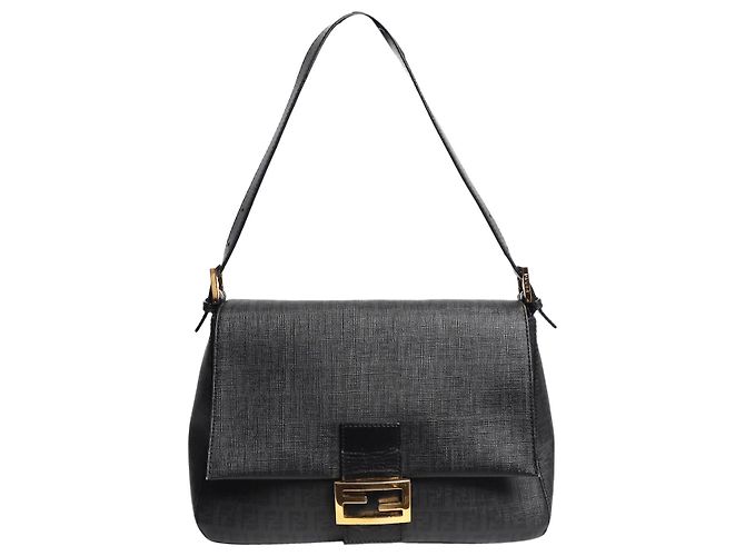 Fendi Borsa a tracolla Mamma Baguette nera Nero