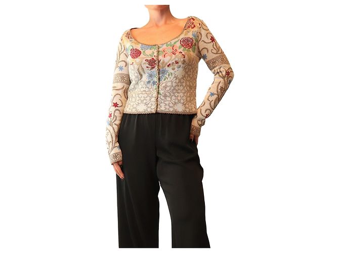 Kenzo Maille boutonnée col rond multi lurex Multicolore