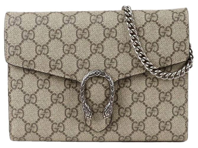 Gucci Cartera con cadena Dionysus marrón Castaño