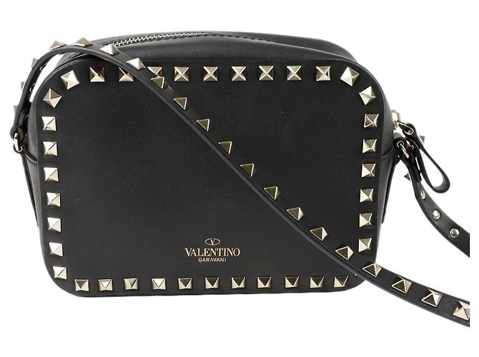 Valentino Black Rockstud Camera bag