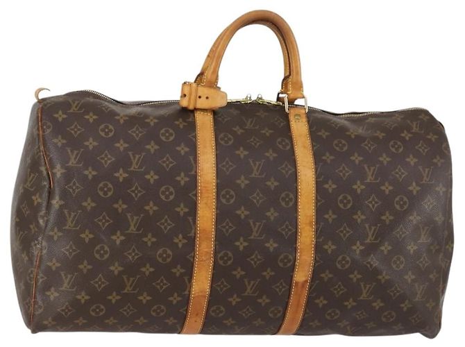 LOUIS VUITTON Monogram Keepall 55 Boston Bag M41424 LV