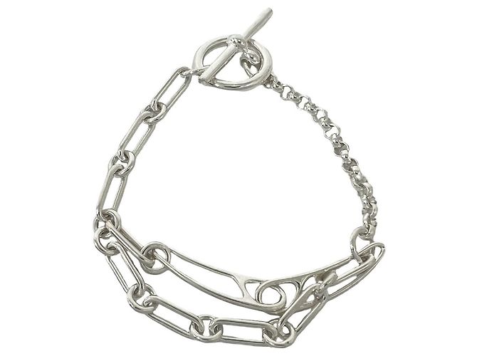 Hermès Bracciale Hermes Chaine d'Ancre Punk LG Argento