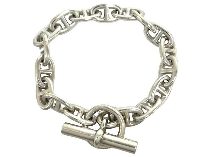 Hermès Pulsera HERMES Chaine d'Ancre MM Plata