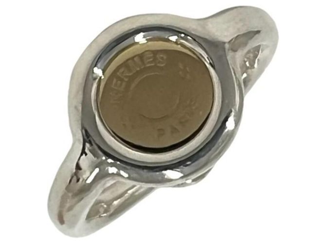 Ring Hermès Anello Sellier Hermes Argento D'oro