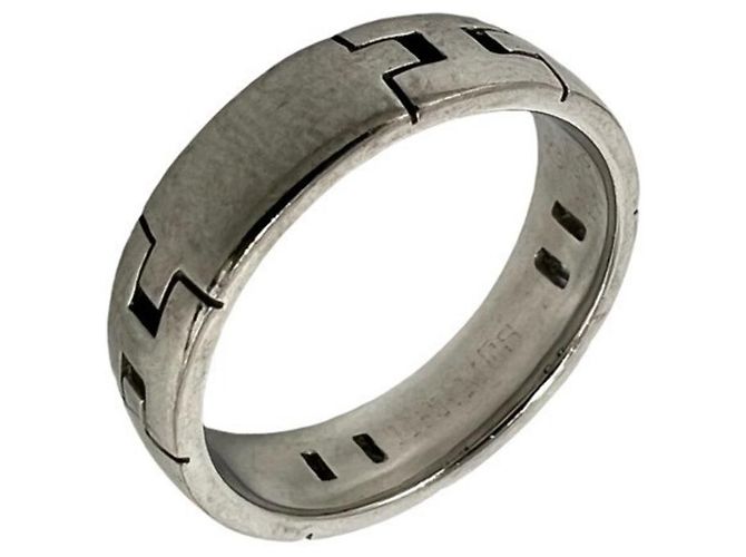 Ring Hermès Anello Hercules Band HERMES Argento