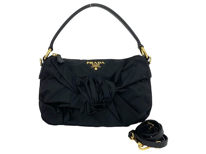 Sac à main Prada Tessuto Pocono Black Noir