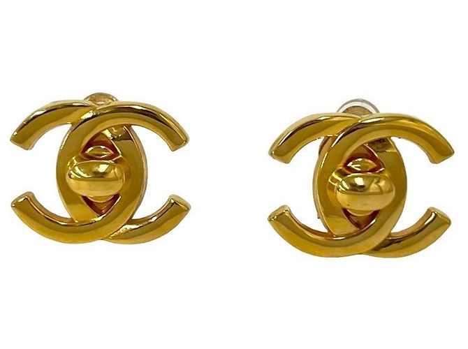 Orecchino Chanel Vintage Coco Mark Gold Earcuff