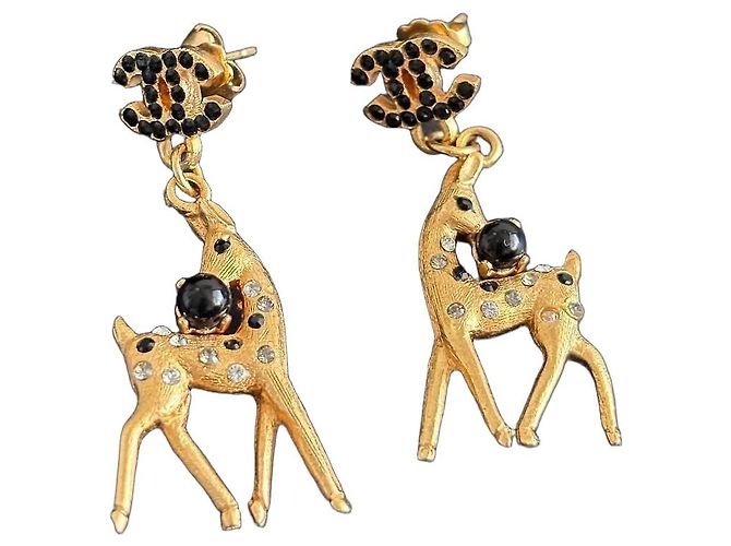Gabrielle Orecchini pendenti Chanel Cerf D'oro