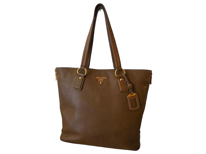 Prada brown leather bag