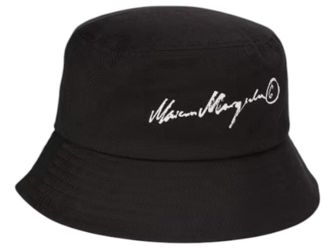 Maison Martin Margiela Cappello bucket in cotone nero Maison Margiela