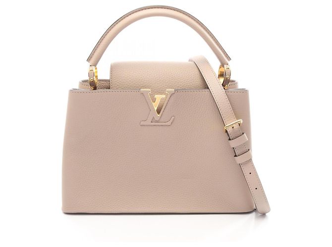 Bolsa Louis Vuitton Capucines PM Parnasséa Bege