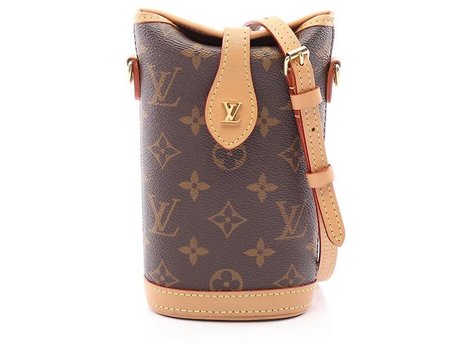 Borsa a tracolla Louis Vuitton Fold Me Pouch Marrone