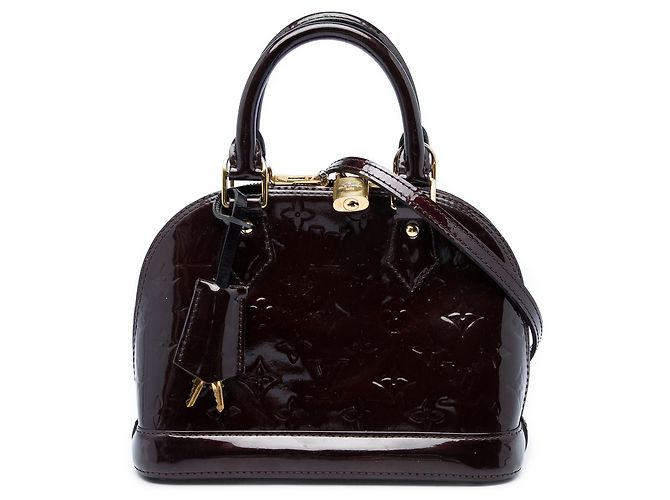 Louis Vuitton Purple Monogram Vernis Alma BB Roxo