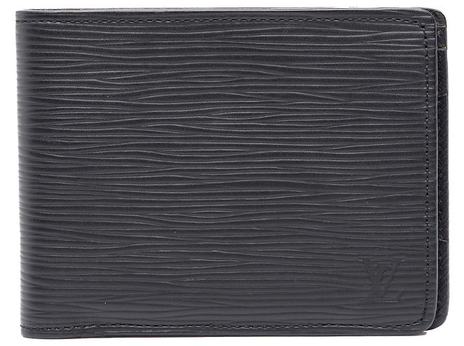 Cartera Multiple Louis Vuitton de cuero Epi negro