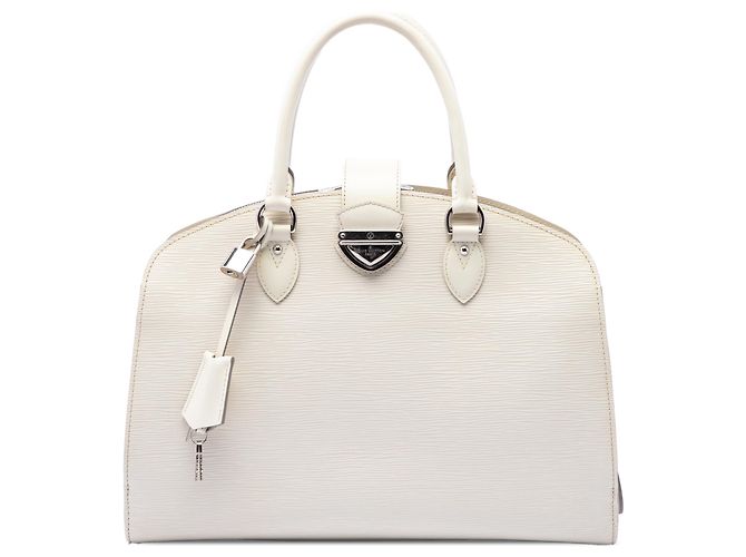 Louis Vuitton White Epi Pont Neuf GM Blanc