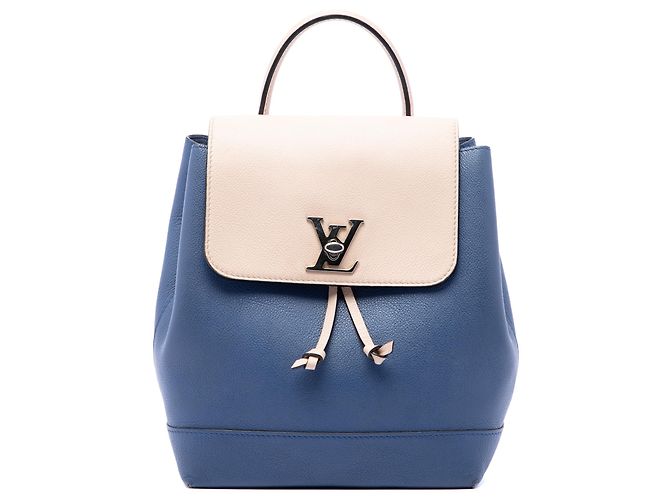 Louis Vuitton Blue Bicolor Taurillon Lockme Backpack