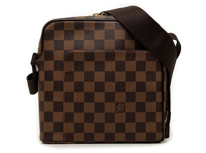 Louis Vuitton Brown Damier Ebene Olav PM Marrom