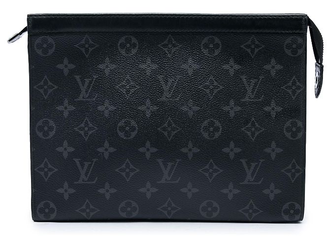 Louis Vuitton Black Monogram Eclipse Pochette Voyage MM Noir