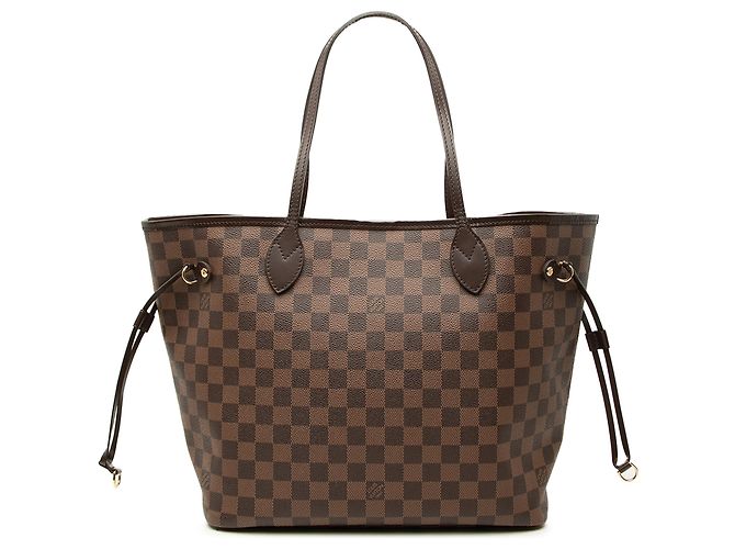 Louis Vuitton Brown Damier Ebene Neverfull MM Marron