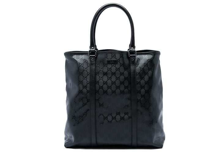 Tote Vertical Gucci Joy com Impressão GG Preta Preto