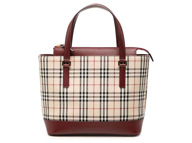 Tote Burberry Beige House Check Canvas