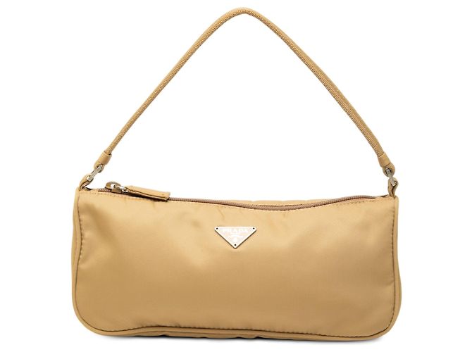 Pochette Prada de Tessuto Marrón Castaño Marrón claro