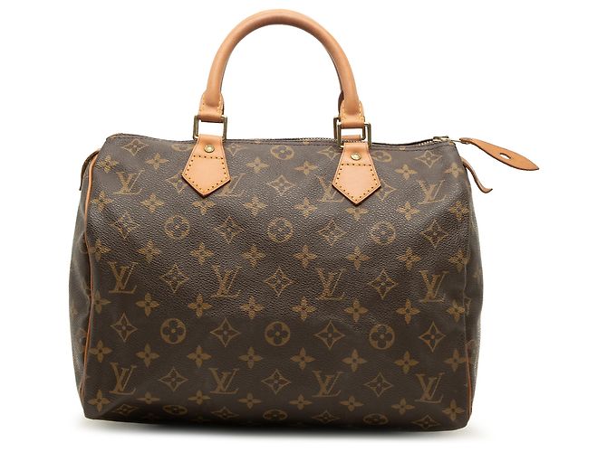 Louis Vuitton Brown Monogram Speedy 30 Marrom