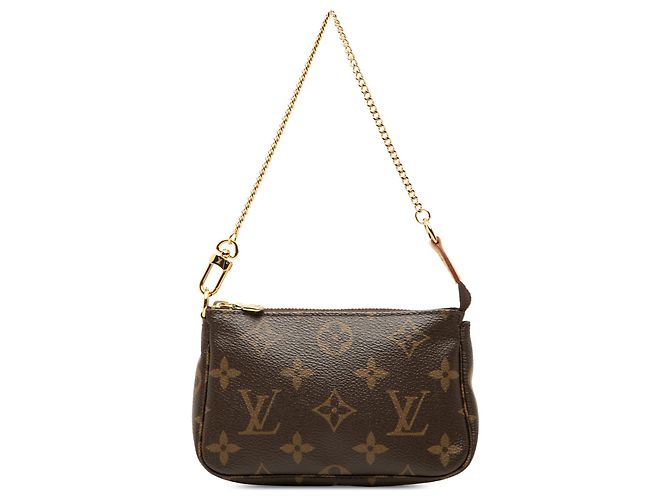 Louis Vuitton Brown Monogram Mini Pochette Accessoires Marrom