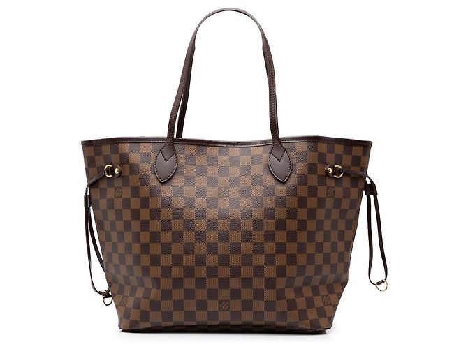 Louis Vuitton Brown Damier Ebene Neverfull MM Marron