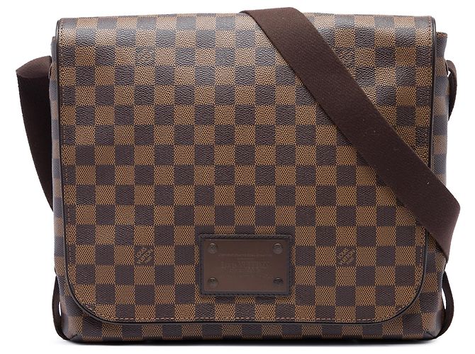 Louis Vuitton Brown Damier Ebene Brooklyn MM Marrom